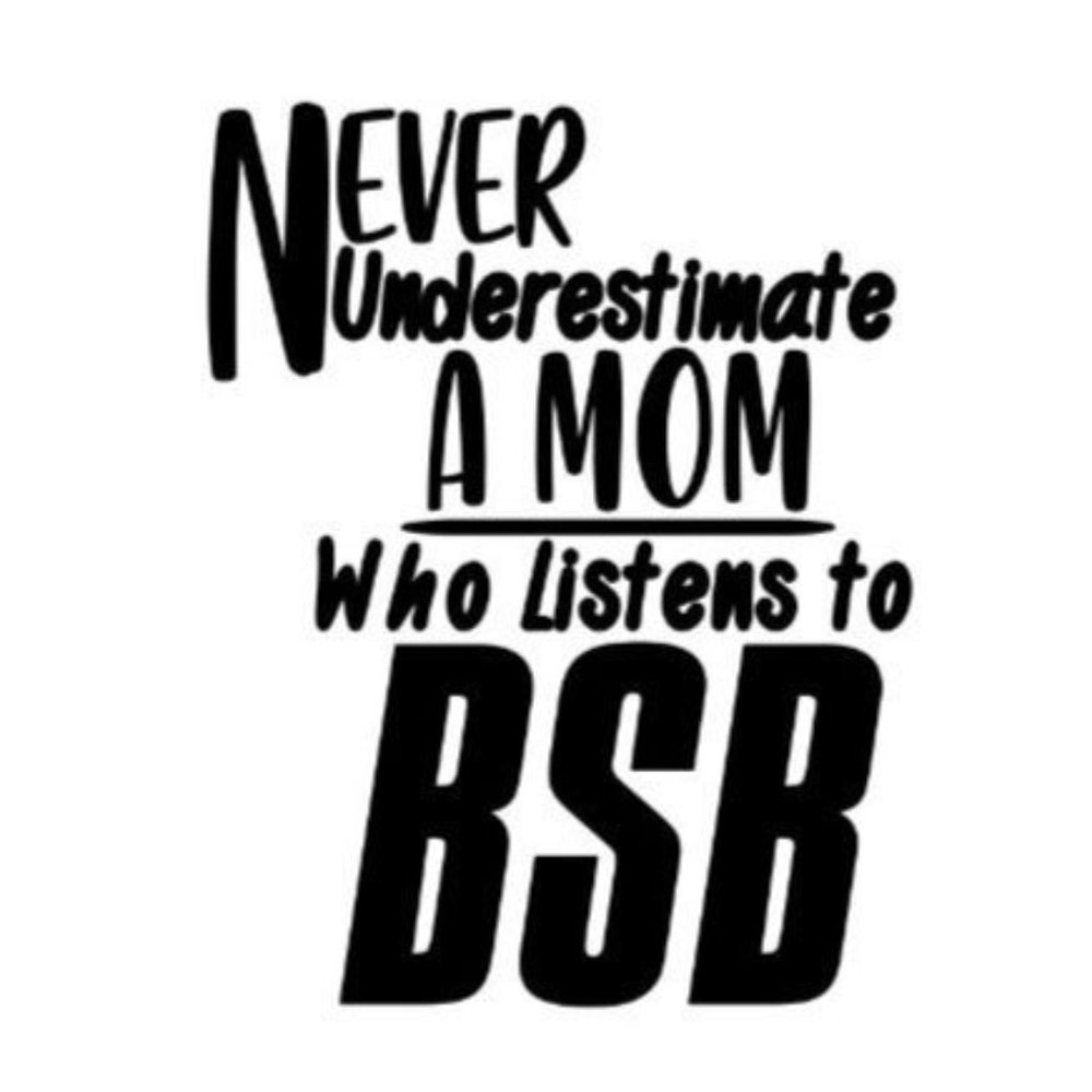 Mom Who Listens to BSB vinyl decal